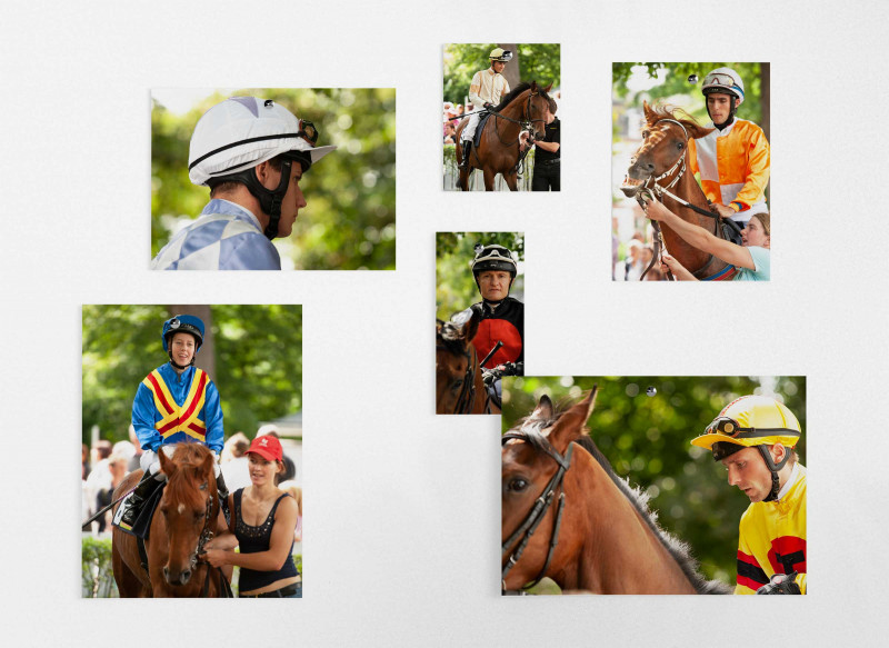 Fotos von Jockeys auf der Frankfurter Rennbahn
