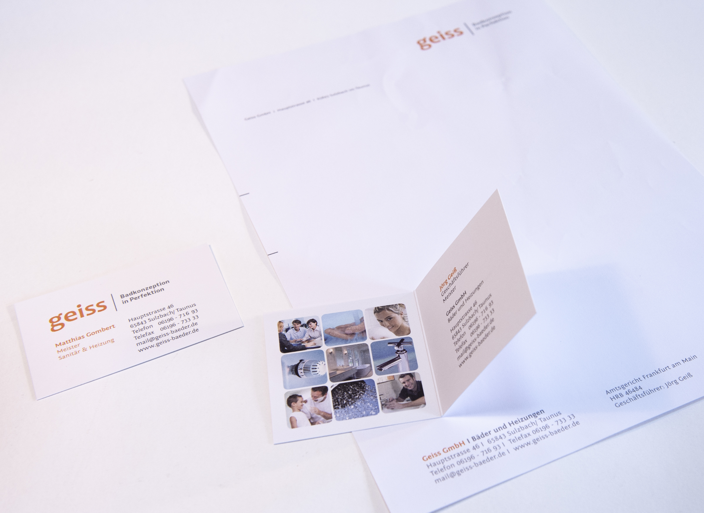 Visitenkarte und Briefpapier