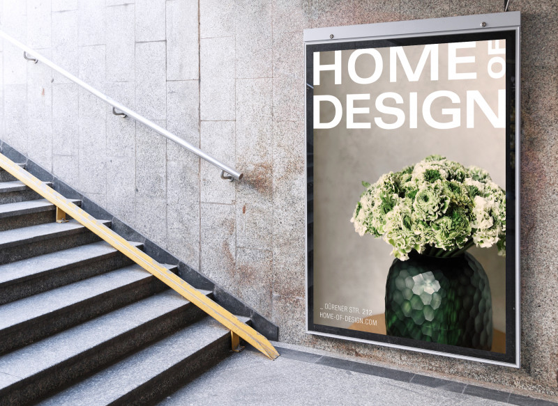 Außenwerbung U-Bahn Aufgang