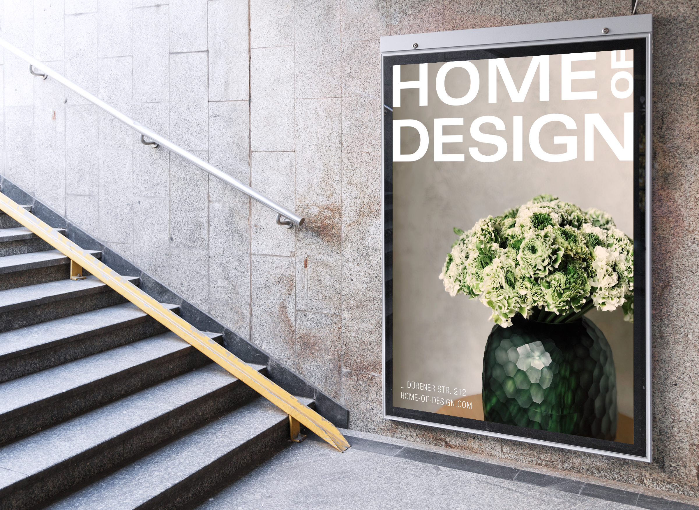 Außenwerbung U-Bahn Aufgang