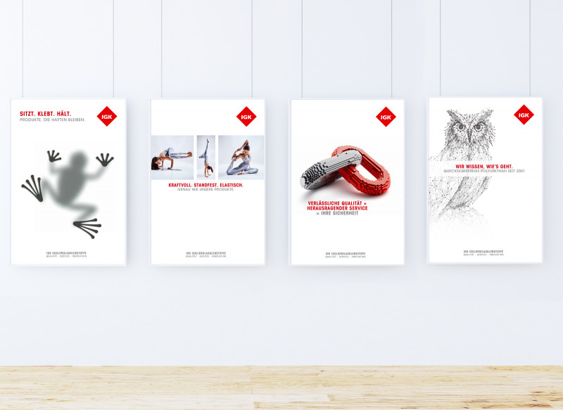 Abbildung von 4 Posterideen